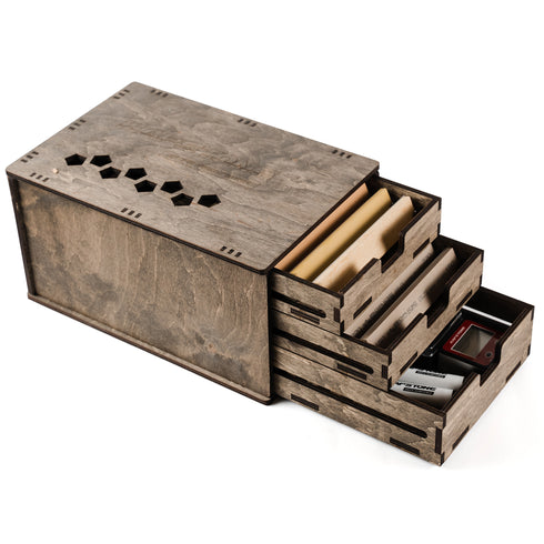 Cabinet de rangement en contreplaqué pour 6 "pierres